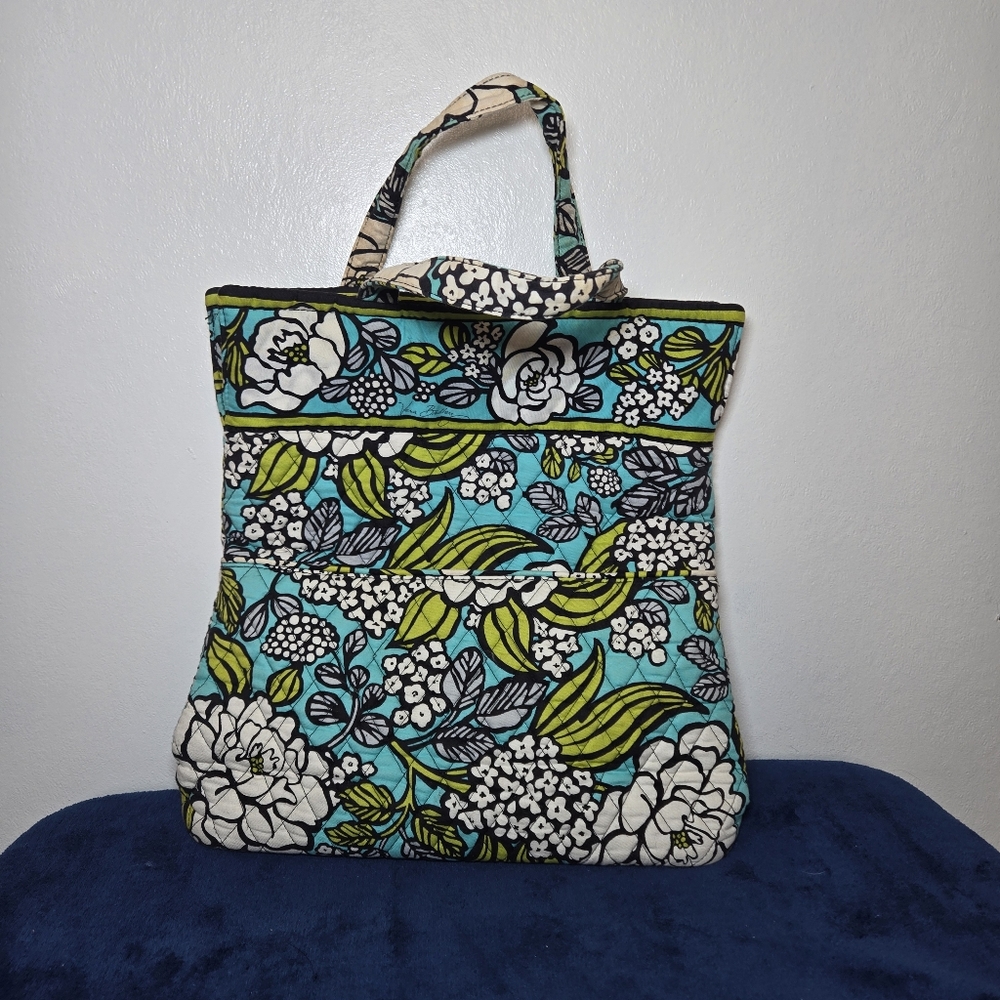 Vera Bradley Island Blooms Laptop Tote Travel Bag